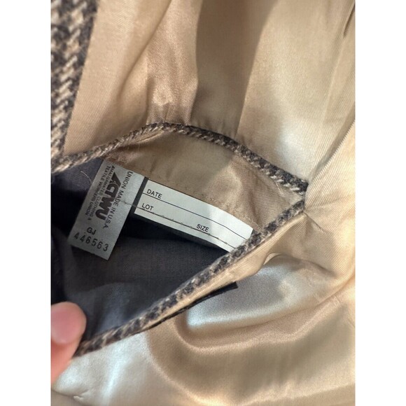 VINTAGE Burberrys Blazer Gray Muses Atlanta Tweed Sport Coat Suit Jacket USA 44L - Picture 10 of 14